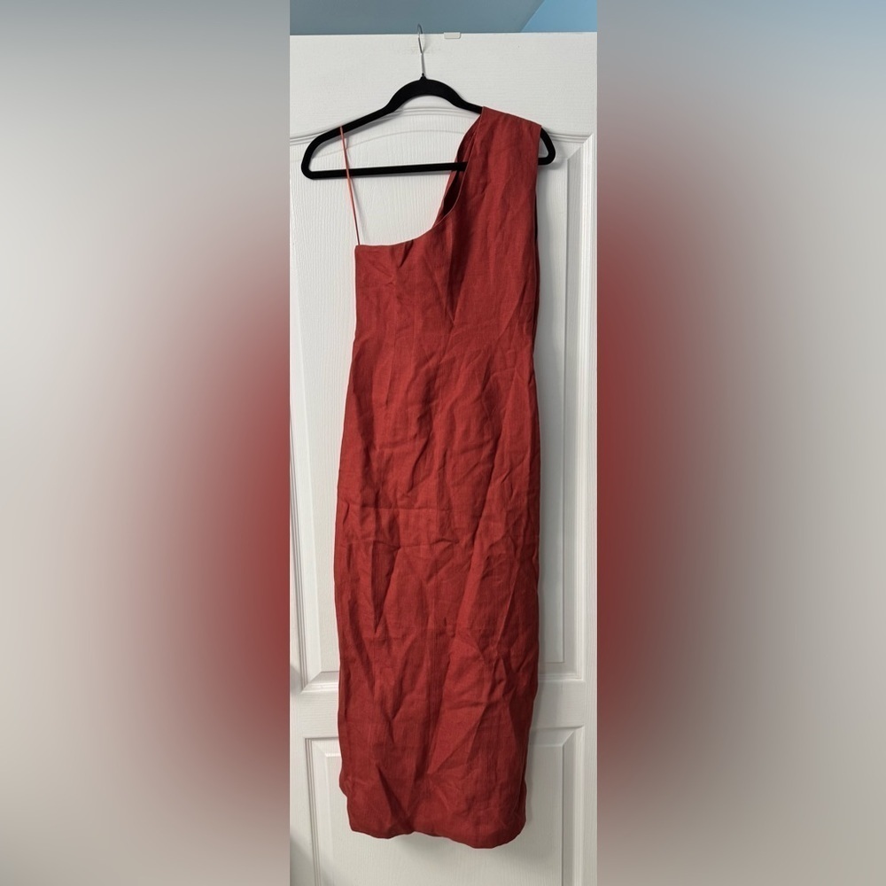 Piece of White Cranberry Carly Dress 100% Linen - Picture 5 of 10